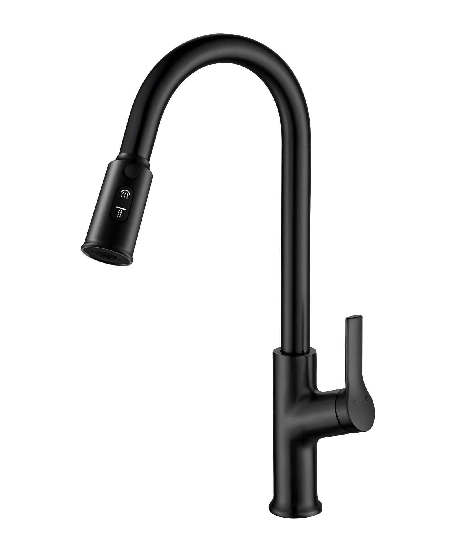 Grifo extraíble de cobre para agua fría y caliente con doble modo de detención de agua para fregadero de cocina y lavavajillas con pistola pulverizadora.