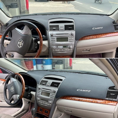 dashboard sunshade suede light-blocking – Günəş əleyhinə siperlik - sixth-generation-camry-breathable-microfiber-leather-black-with-logo-see-details