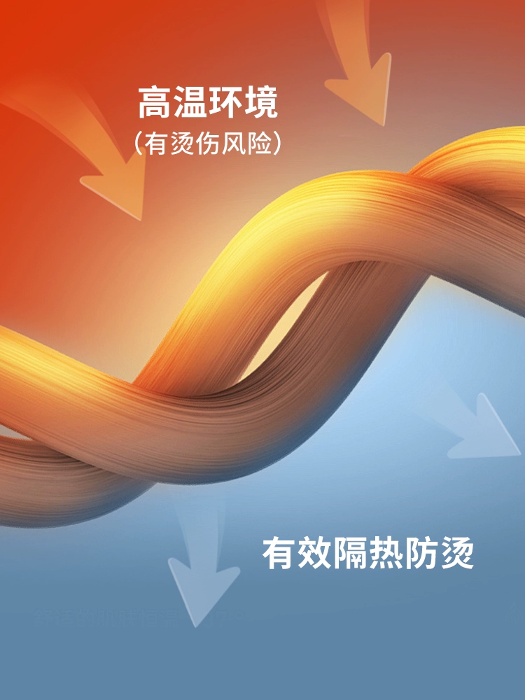 Henghui термостойкие перчатки 300 градусов промышленная теплоизоляция с пятью пальцами утолщенная антипировая печь для барбекю