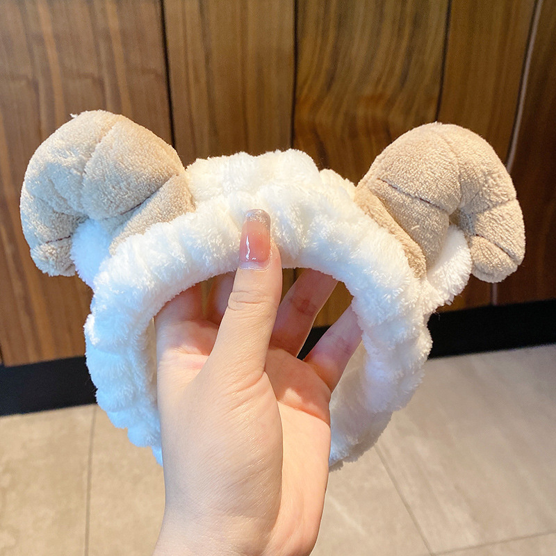 Pelusa para lavar la cara de la banda de cabello para las mujeres 2025 nueva máscara especial antideslizante no girar cinturón de cabello lindos toque de cabello