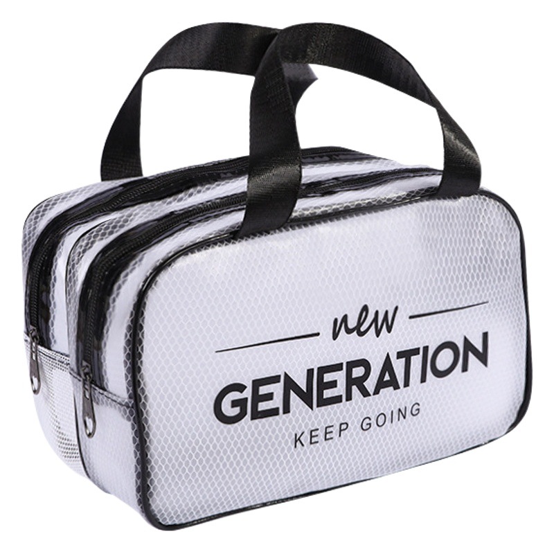 Bolsa de lavado, separación seca y húmeda, sensación avanzada portátil, maquillaje de gran capacidad, playa, natación, acondicionamiento físico, bolsa de almacenamiento de lavado