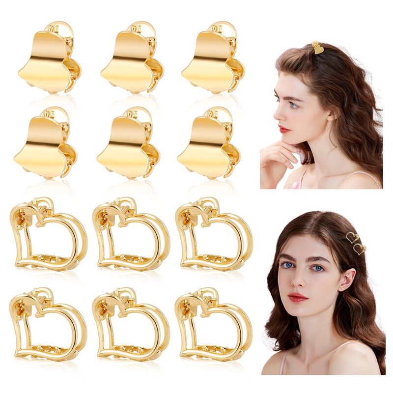 Cross-border Love Grab Clip European and American Fashion Hair Accessories High Temperament Back Head Hairpin Mini Front Bangs Grab Clip