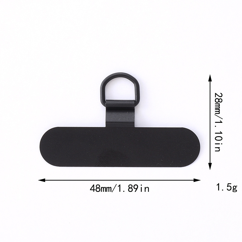 Nuevas juntas de teléfonos móviles tarjetas de acero inoxidable de metal 360 grados clip giratorio anti-perdida juntas de cuerda de teléfono móvil