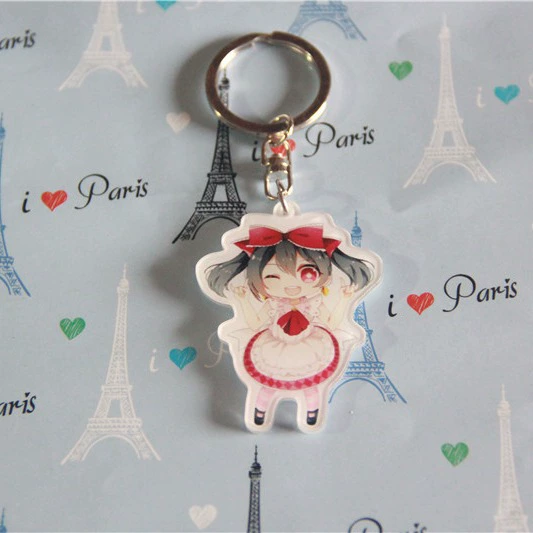 Keychain, double-sided set, acrylic pendant handmade, wholesale