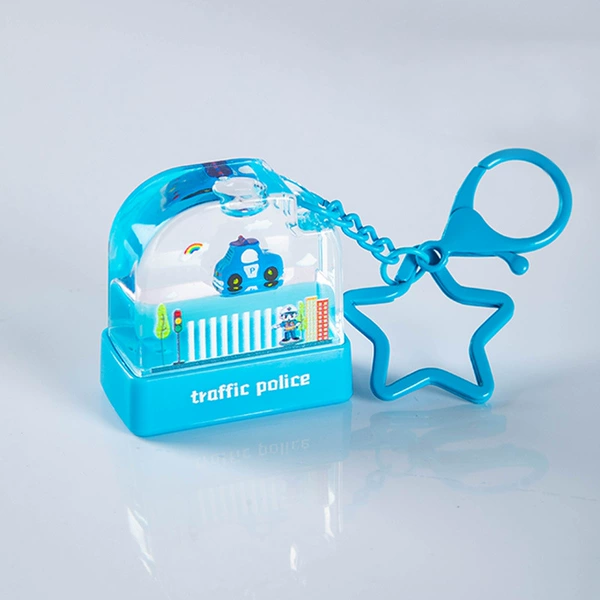 Blue keychain