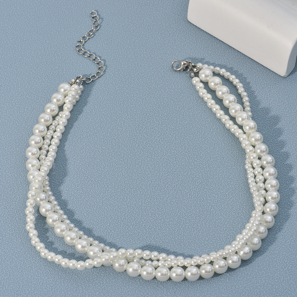Fashion Geometric Alloy Beaded Womenu0027S Layered Necklaces 1 Piece