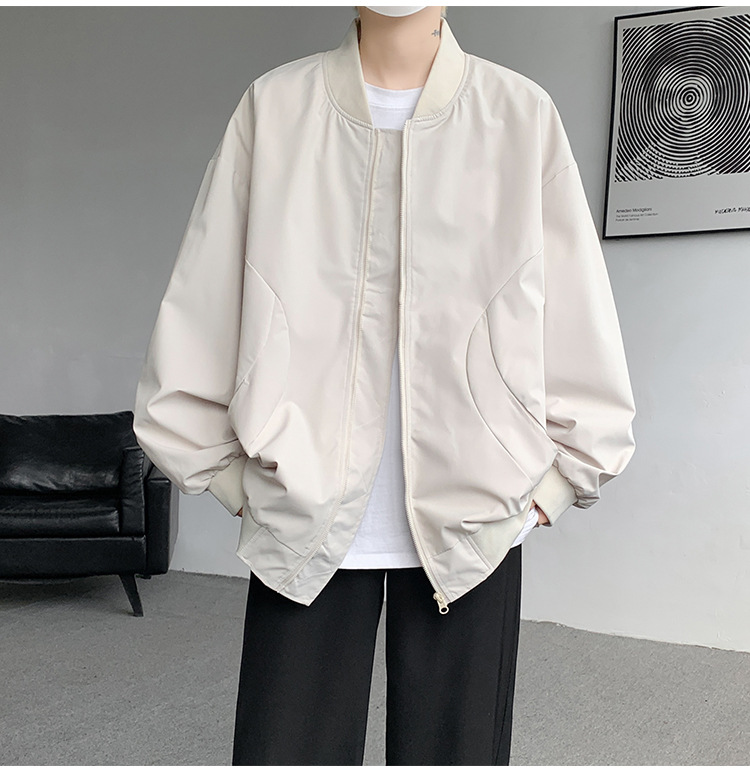 Men's Pilot Baseball Jacket American Style Spring Autumn Green_voghion.com