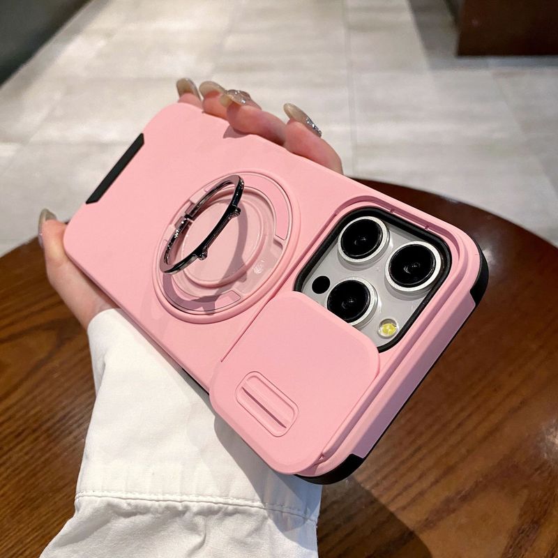 苹果17promax旋转磁吸支架手机壳iPhone16磁吸推窗14全包14保护套|undefined