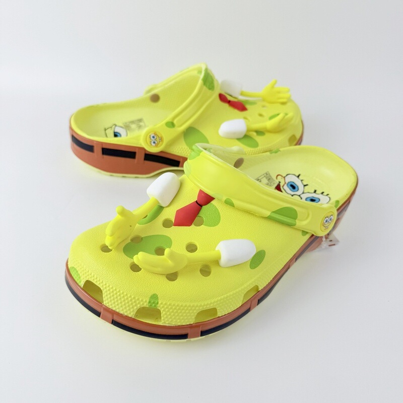 Cro Card Family Spongebob Squarepants Smurfs Kt Cat Parent-Child Summer Beach Sandals Women's Clogs