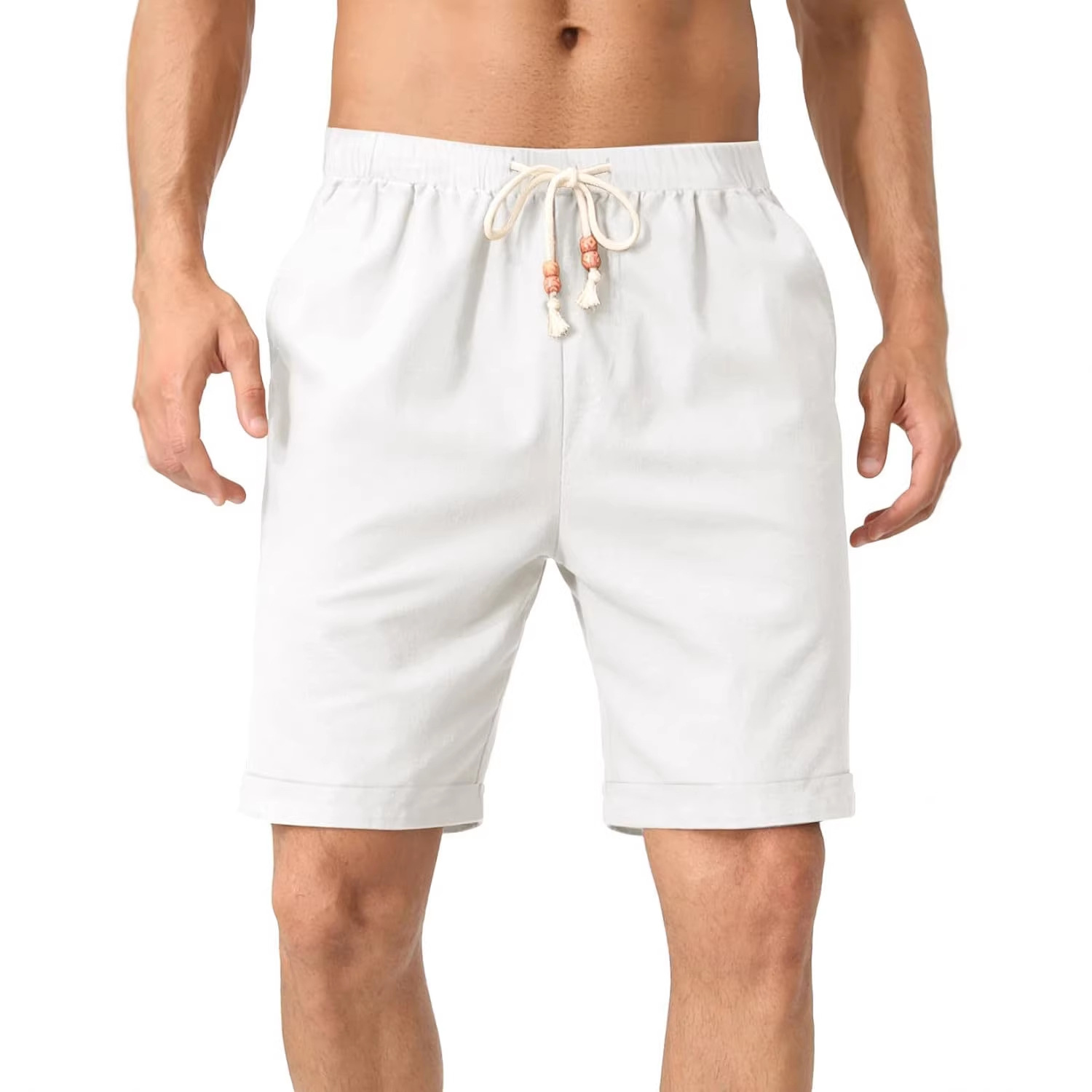 summer fashionable retro casual universal solid color sports trend…