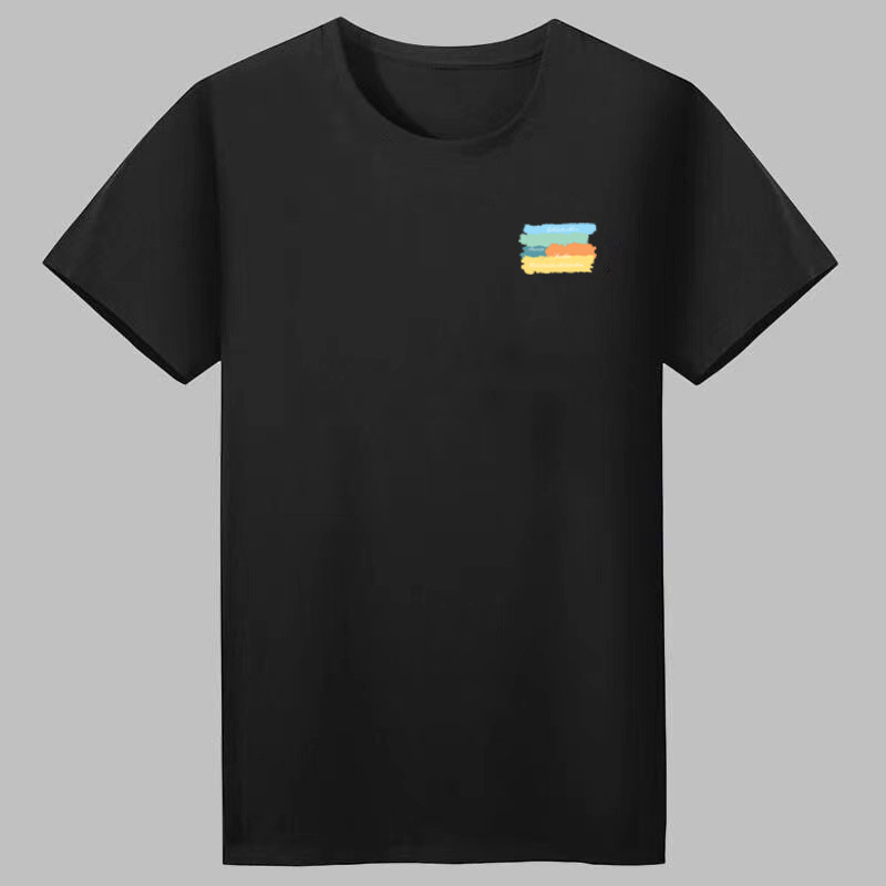 Camiseta de los hombres de verano de moda cómodo suéter estudiante superior estilo coreano slim fit manga corta todo partido simple hombres