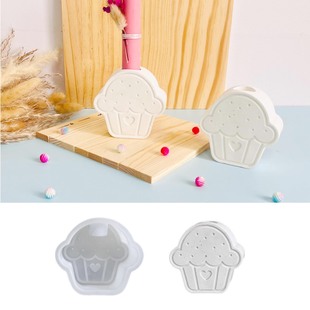 Cupcake Long Candlestick Mold Aromatherapy Candlestick Holder Bracket Gypsum Drop Glue Mold silicone