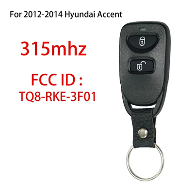 Car Keys Accent Santa Fe - 315-mhz