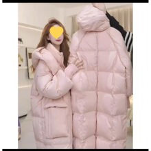 泡芙款棉衣女冬季2025新款韩系高级感时尚长款保暖棉袄外套中学生