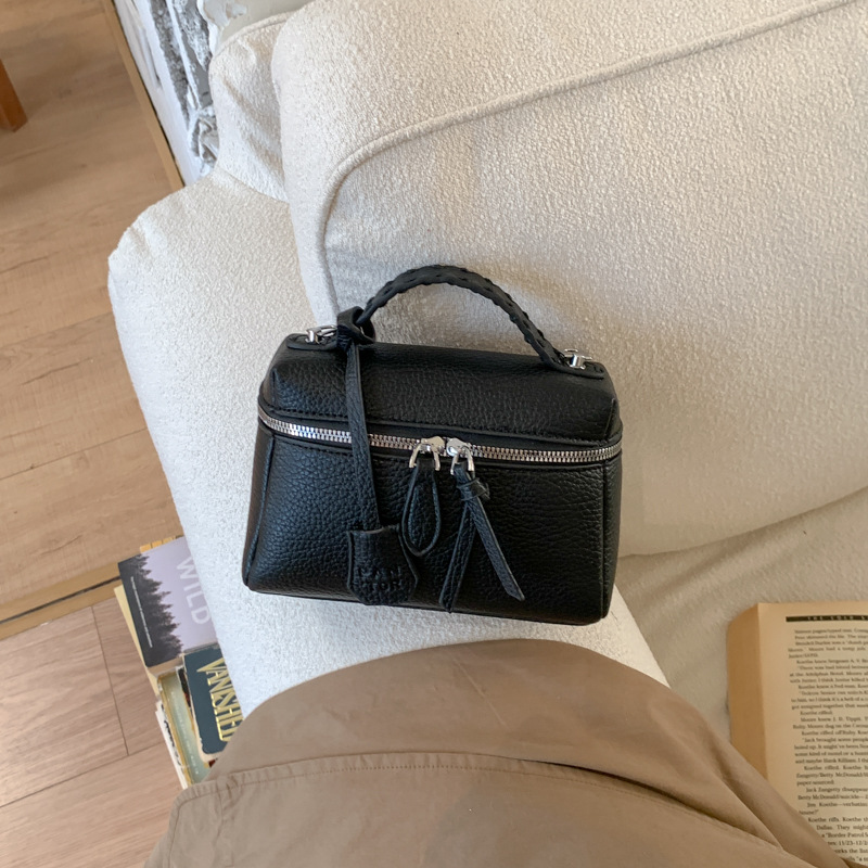Nicho Zhong bolso de mano mujer 2026 nueva textura litchi bolso pequeño estilo coreano de alto rendimiento de hombro bolso de almuerzo image 10