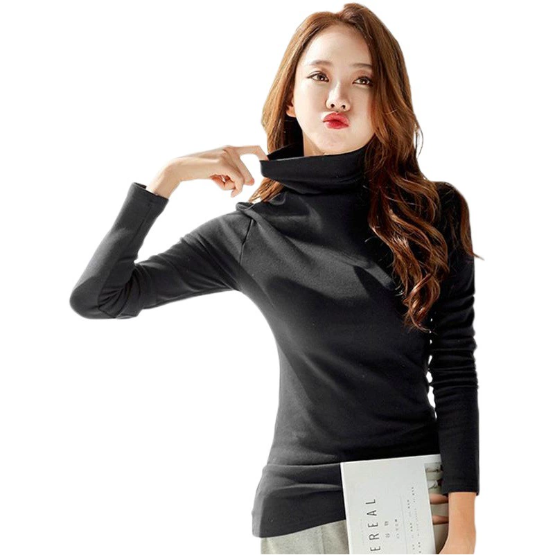 Осень и зима утолщенные бархатные новые тонкая шивка с длинными рукавами авокадо зеленая нижняя рубашка большой размер женская футболка с длинными рукавами