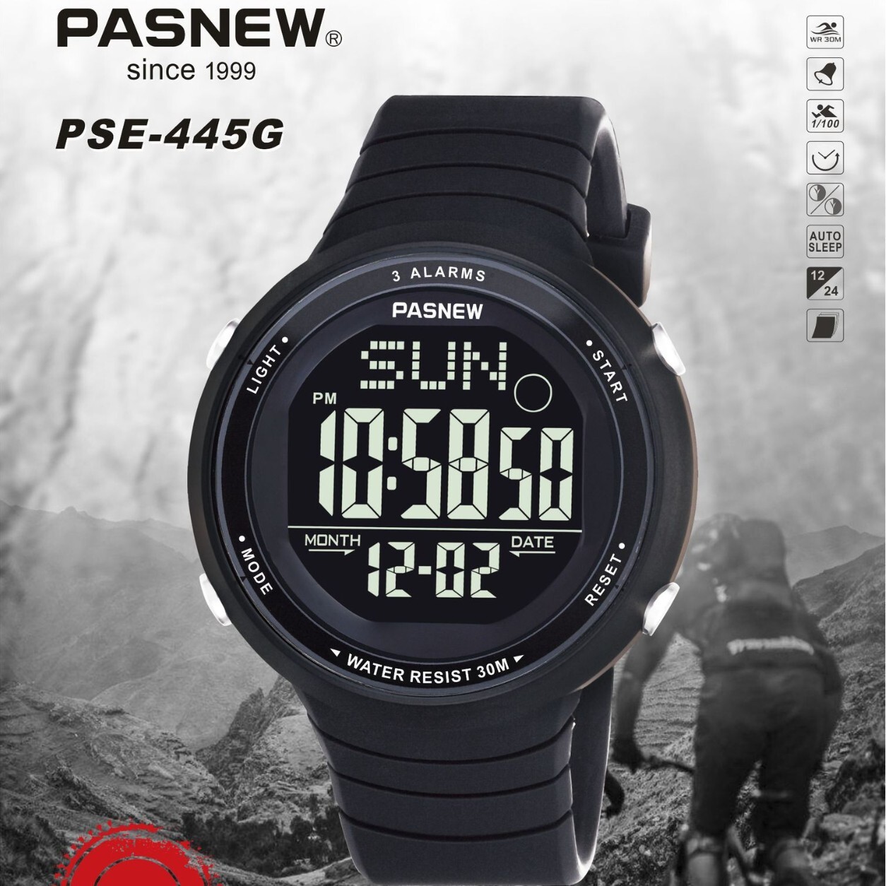 Baishengniu Student Watch Macaron Girls' Multi-Functional Waterproof Alarm Clock Luminous Electronic Watch Lightweight Digital Display Baishengniu Student Watch Macaron Girls' Multi-Functional Waterproof Alarm Clock Luminous Electronic Watch Lightweight Digital Display