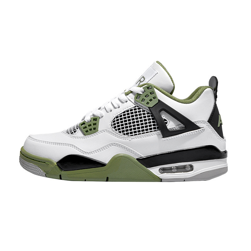 Yutian Pure Original High Version Aj4 Air Cushion Basketball Shoes for Men and Women Outdoor Casual Versatile Sports Shoes