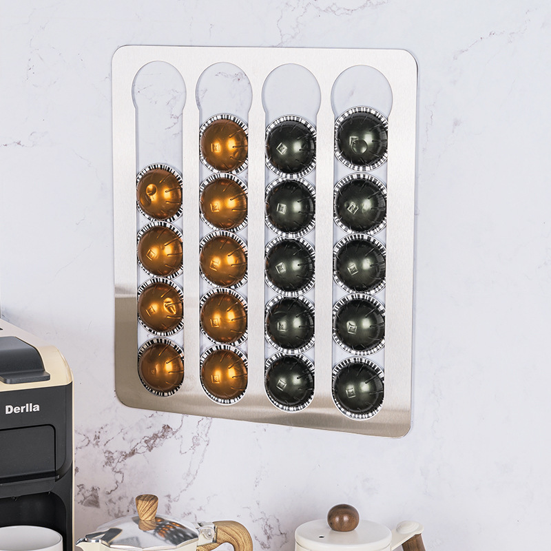 Nespresso Vertuo Coffee Capsule Rack Wall-mounted Capsule Storage Display Rack Punch-free Coffee Utensils Nespresso Vertuo Coffee Capsule Rack Wall-mounted Capsule Storage Display Rack Punch-free Coffee Utensils
