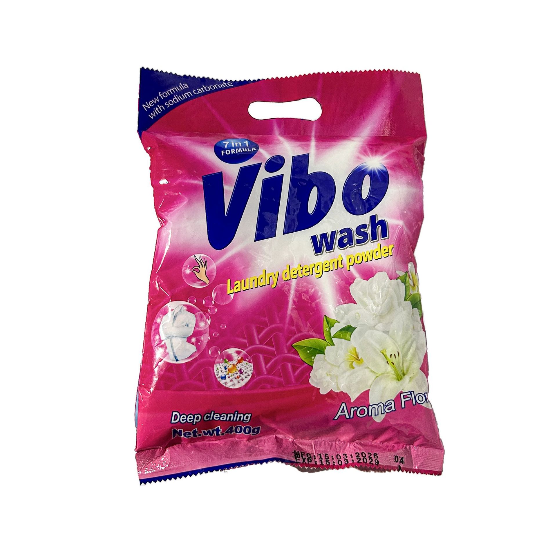 Detergente en Polvo Quitamanchas 400g Limpieza Profunda, Desengrasante, Sin Fósforo para Toda la Ropa image 6