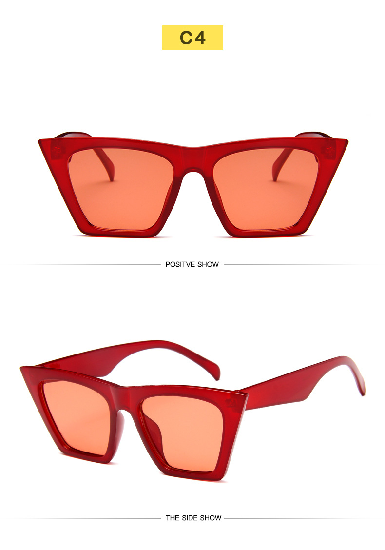 Gafas de sol cuadradas retro a la moda para hombre y mujer_voghion.com