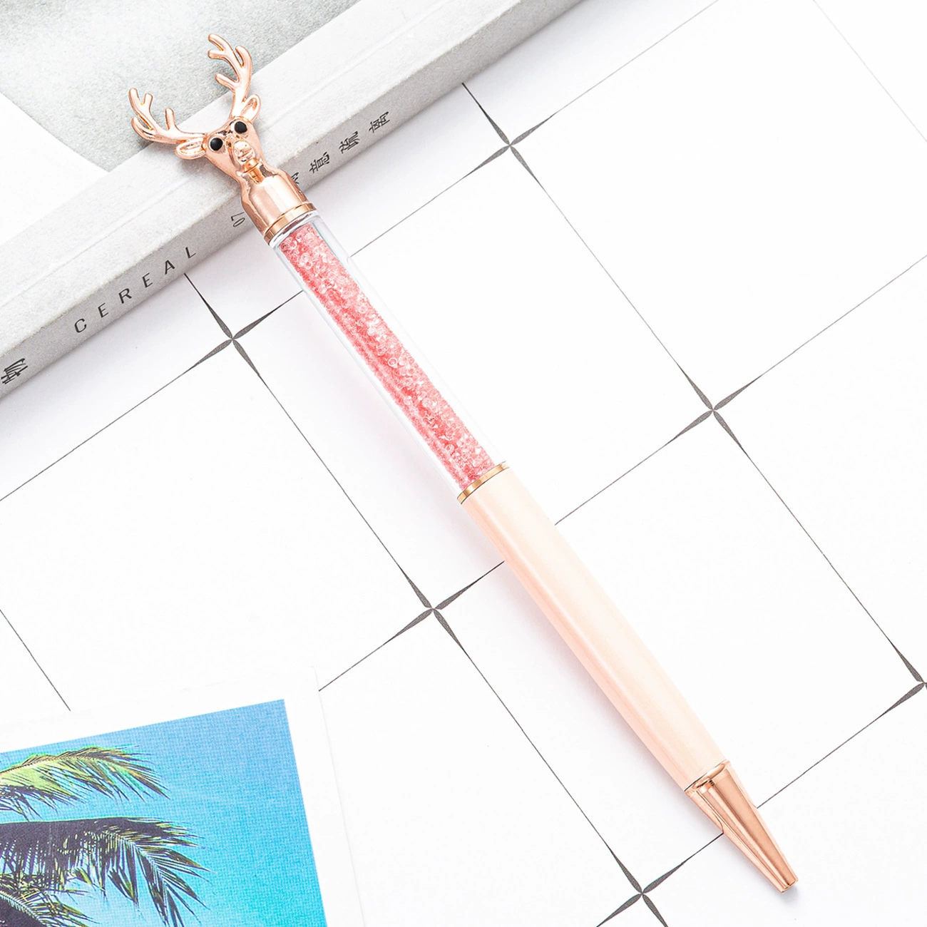 Creative metal ballpoint pen, multicoloured rollerball pen, Nordic style, Birthday gift