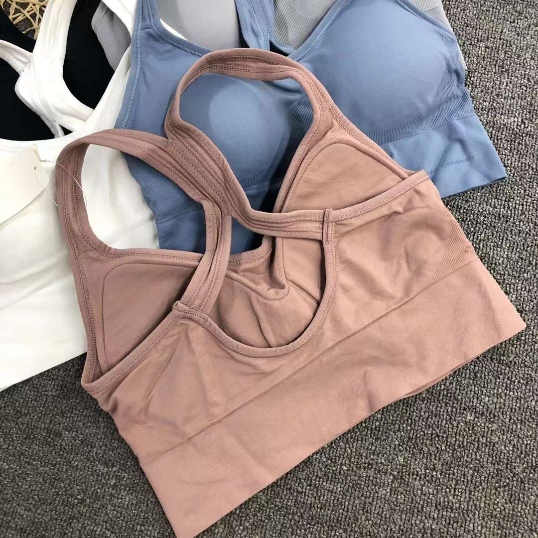 Nueva Seamless alta elástico Sling belleza de las mujeres chaleco inalámbrico yoga sujetador ropa interior deportiva al por mayor