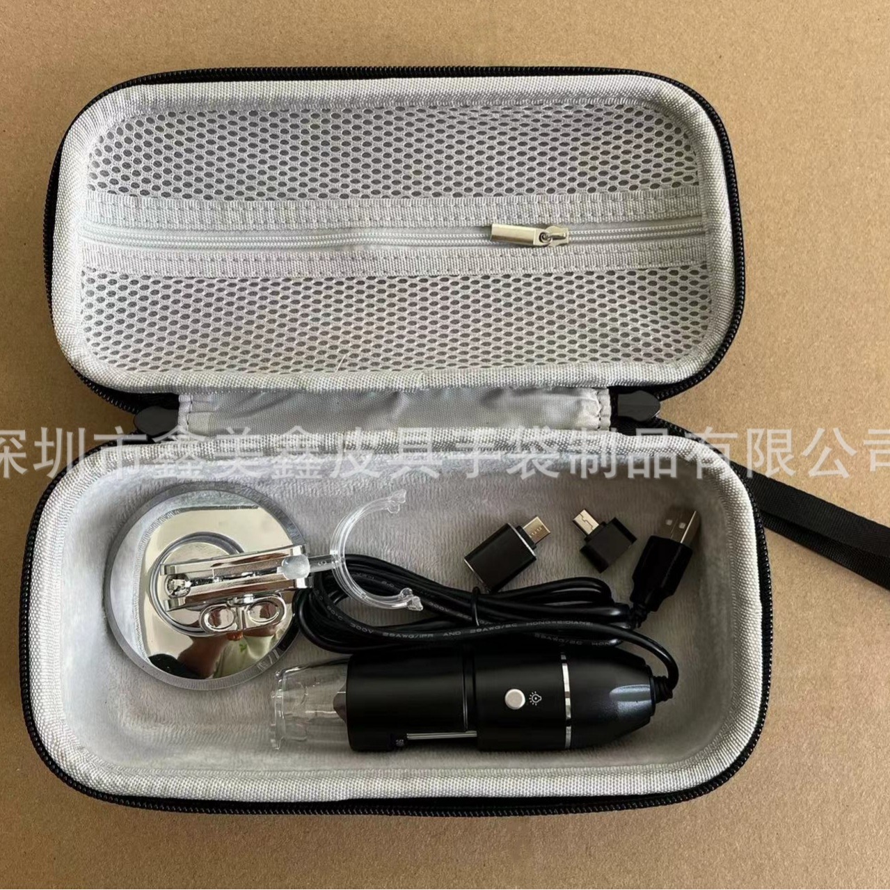 适用Jiuison USB电子显微镜收纳包 EVA收纳盒 保护套 保护壳