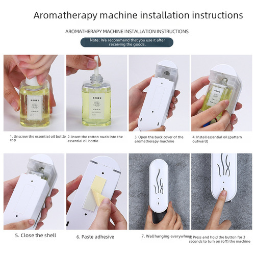 New Aroma Diffuser Charging Mist Sprayer, Home Aroma Machine, Bathroom Deodorizer, Air Freshener