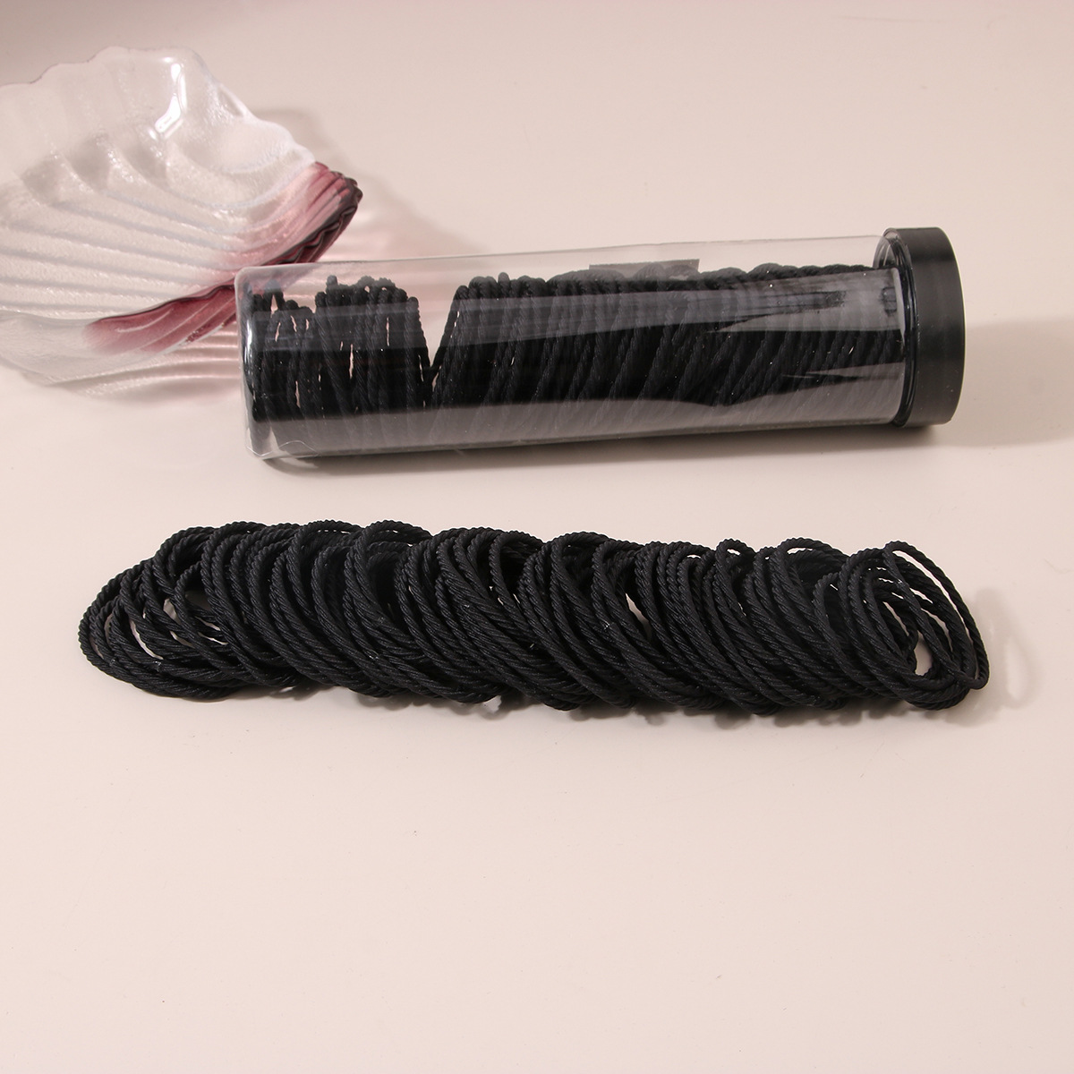 Lady Solid Color Cloth Hair Tie 1 Set display picture 3