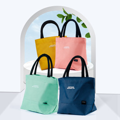 New portable lunch bag, thickened aluminum film insulated lunch box bag, student work lunch bag, Oxford cloth lunch bag