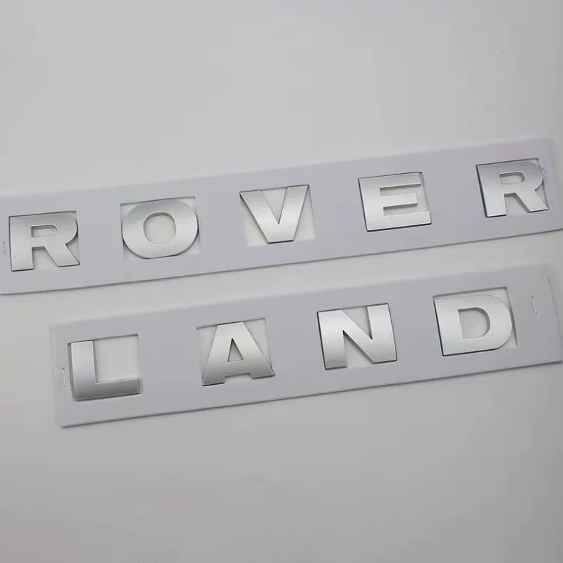 Land Rover letter logo LAND ROVER car emblem Discovery 4 Discovery 3 hood emblem Range Rover Evoque Range Rover Velar car sticker Freelander