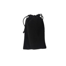 厂家直销黑色束口布袋录音笔移动电源保护袋绒布袋饰品布袋现货