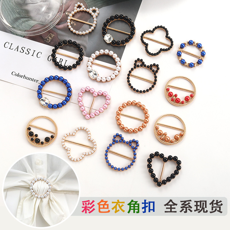 New Colorful Hem Knot Button Round Waist Belt for T-shirts Shirts Windbreakers Hem Fashion Silk Scarf Button