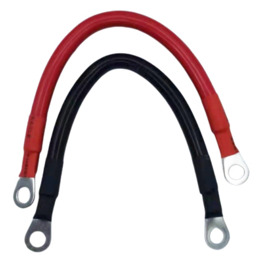 Línea de conexión de la batería del coche negrita Cable de núcleo de cobre línea de conexión de la batería accesorios solares cable serie línea