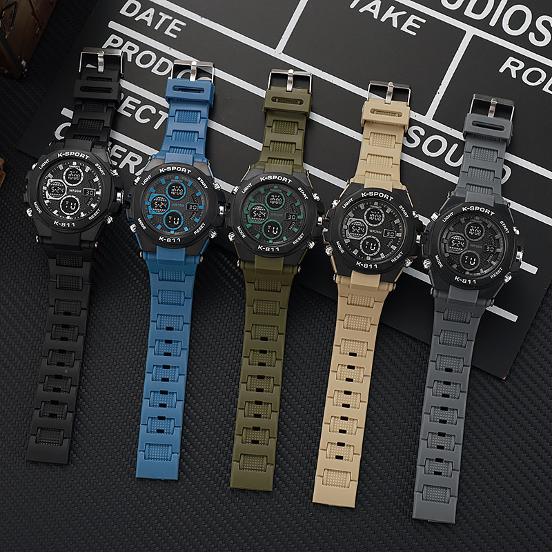 2025 reloj electrónico luminoso con alarma de moda multifuncional transfronterizo, cronometraje para deportes al aire libre, fabricante de relojes electrónicos al por mayor