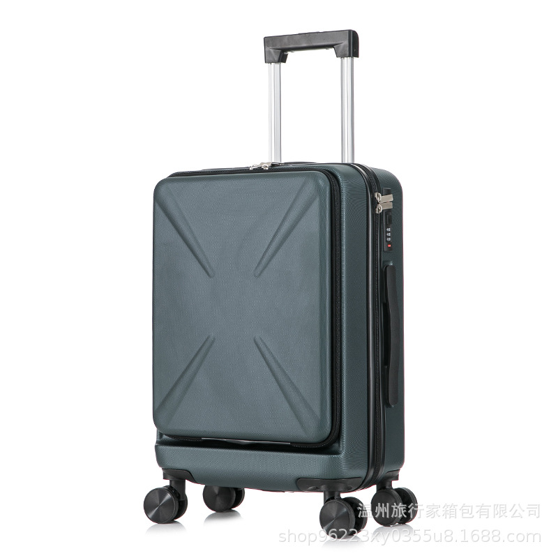 Viajero caja abierta de estilo coreano caja de la carretilla trasera ABS20-inch 24 pulgadas portátil equipaje portátil caja de embarque portátil