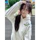 American Retro High-End Floral Embroidered Hooded Sweatshirt for Women in Spring & Fall Loose Lazy Style Design Niche Tops
