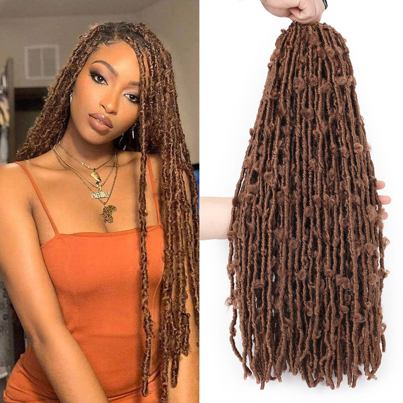 European and American wigs African butterflies dirty braids Amazon foreign trade Butterfly FauxLocs crochet hair