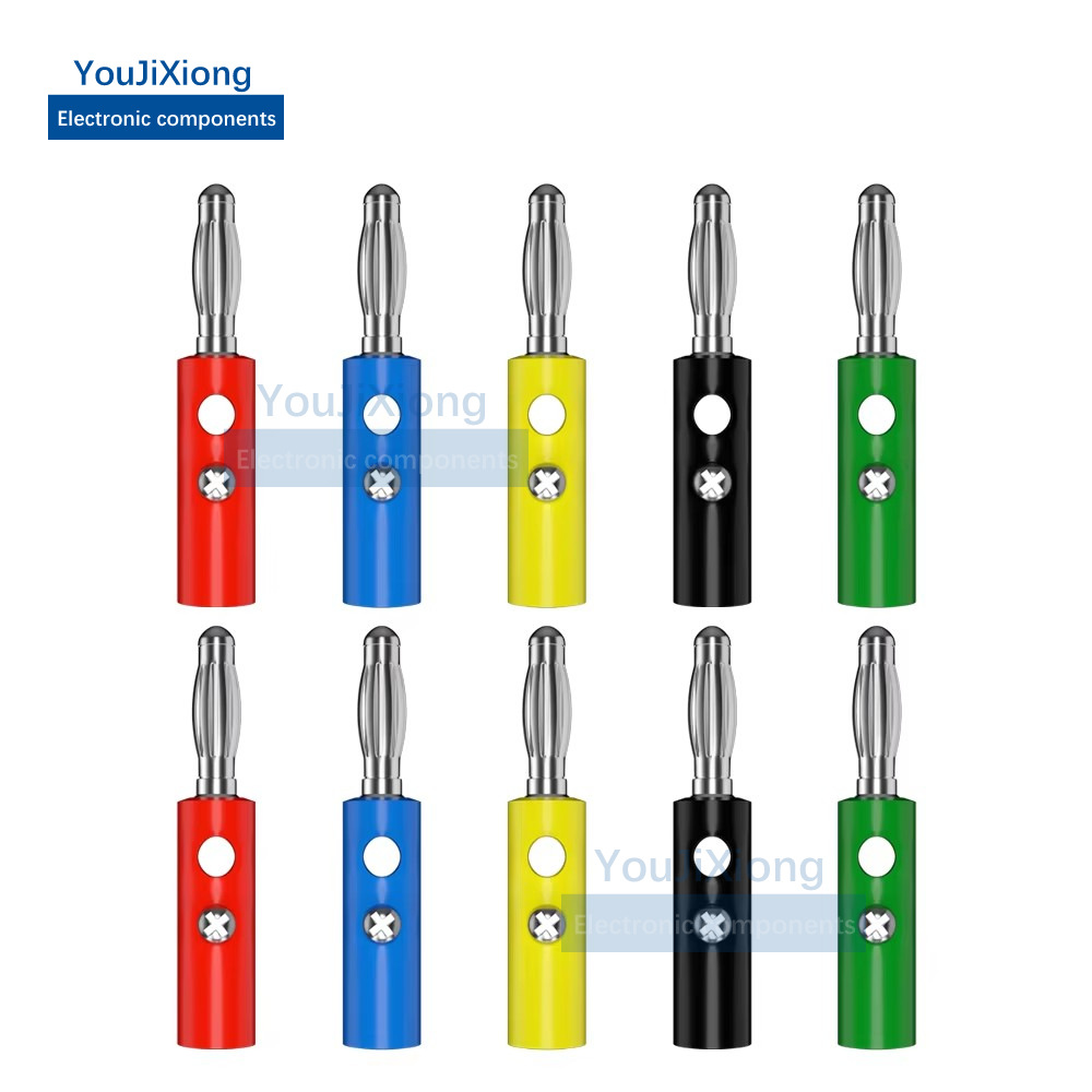 促销4MM香蕉插头灯笼电源万用表测试插头接线柱功放喇叭音箱插头