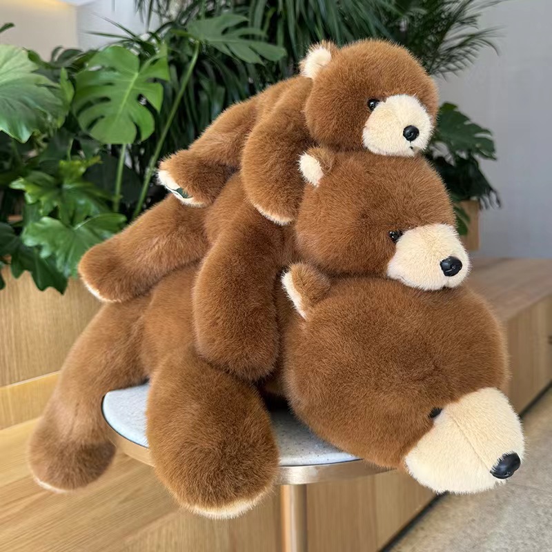 Muñecas tribales de peluche panda simulación de muñecas osos marrones osos polares almohada regalo de vacaciones de novia