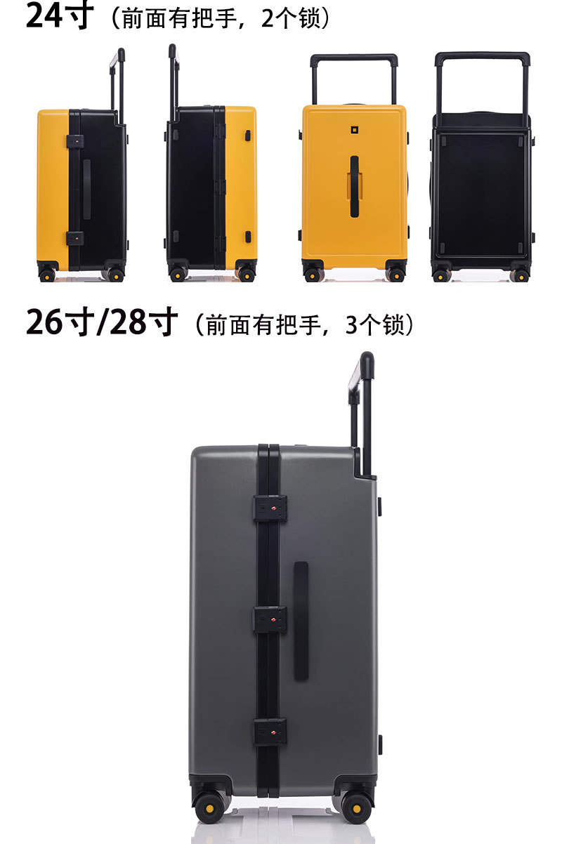 Wide Pull Handle New Style Luggage Suitcase Female 20 Inch Carry-On Trolley Suitcase with Password Lock Male 28 Inch Large Capacity Wheeled Suitcase with Customs Lock