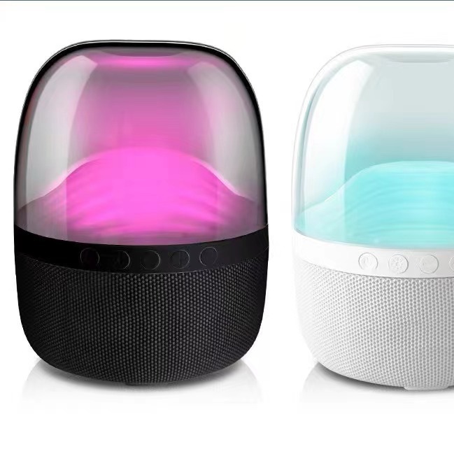 外国貿易の新型l 9クール無線bluetoothスピーカーledランプの脈動瑠璃カードのデスクトップのサブウーファーコンピュータ|undefined