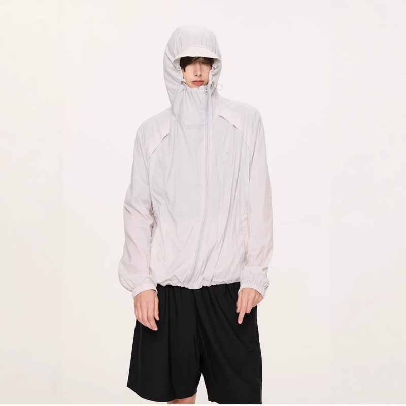 American-Style Irregular Cut Deconstructed Sun Protection Clothing for Men, Lightweight Quick-Dry Cycling Wear for Summer, Outdoor Sports Hooded Jacket American-Style Irregular Cut Deconstructed Sun Protection Clothing for Men, Lightweight Quick-Dry Cycling Wear for Summer, Outdoor Sports Hooded Jacket