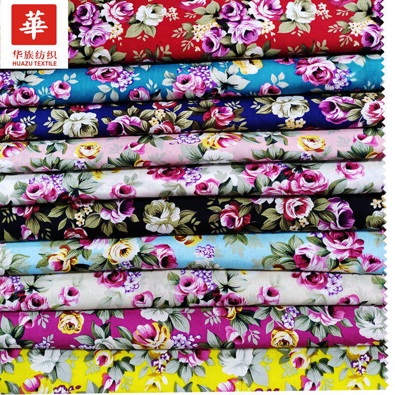 全棉纯棉印花布 复古民族风玫瑰花女装舞台服装 装饰布料现货批发