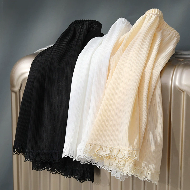 Silk safe thin trousers, protective underware, white shorts, loose fit