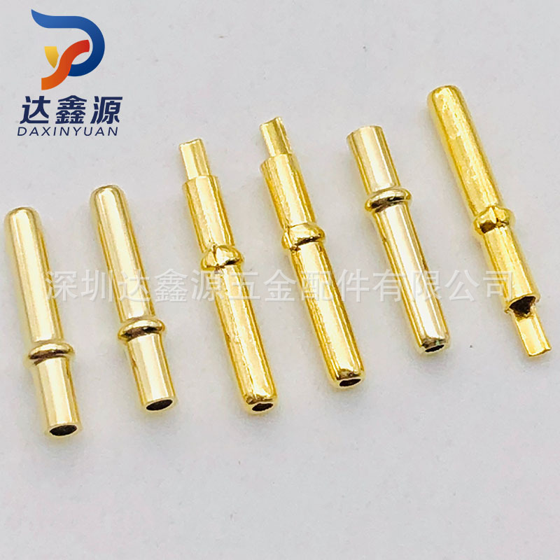 A款B款1.25空心针 唱片机连接线端子 镀金圆针空心针 穿线空心针