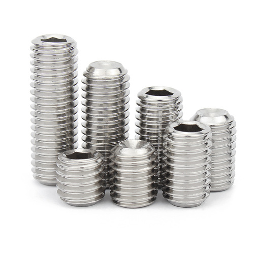 304 stainless steel concave end hexagonal set screw M1.6-M16 Top screw machine meter limit DIN916