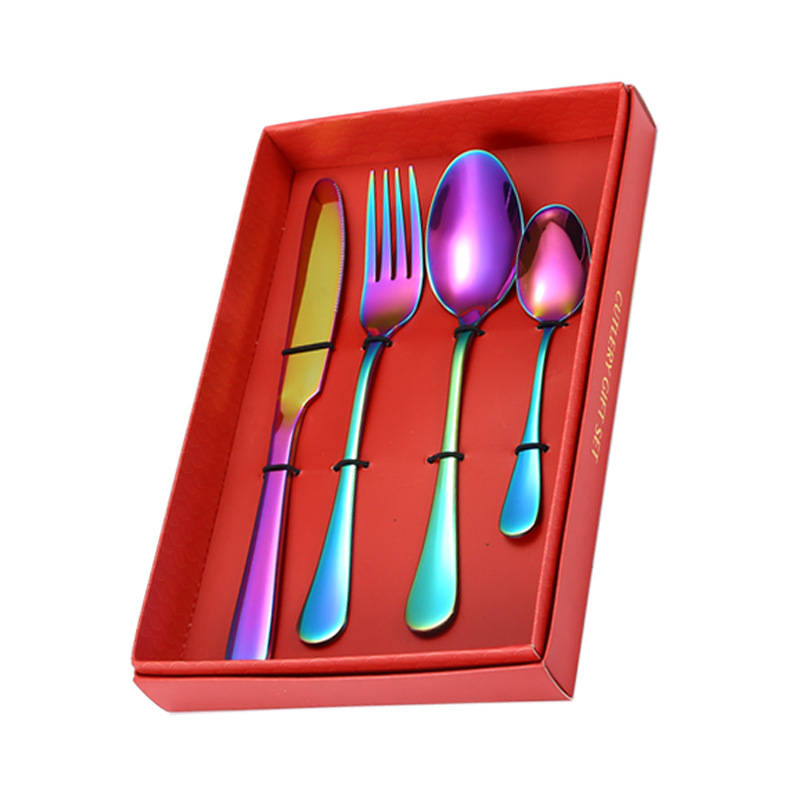 심포니 티스푼 4종 세트(빨간색 상자)