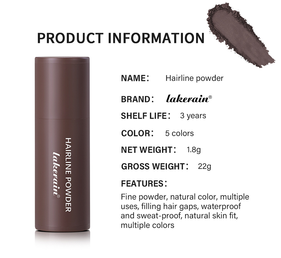 Lakerain Hairline Powder Filling, modifying, Contouring and Shadow Powder Hairline Powder Stick undefined